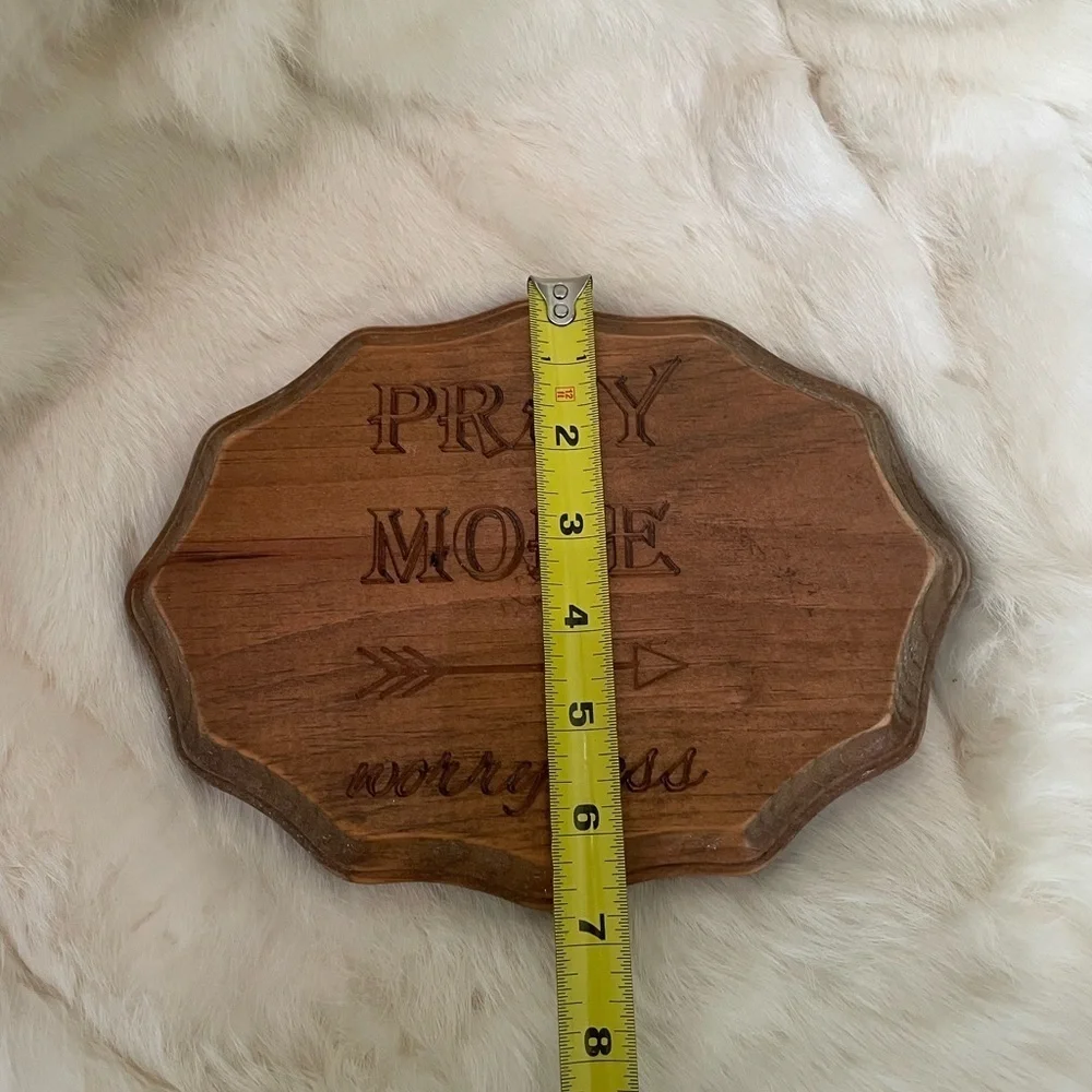 Wooden Plaque with Inspirational Message